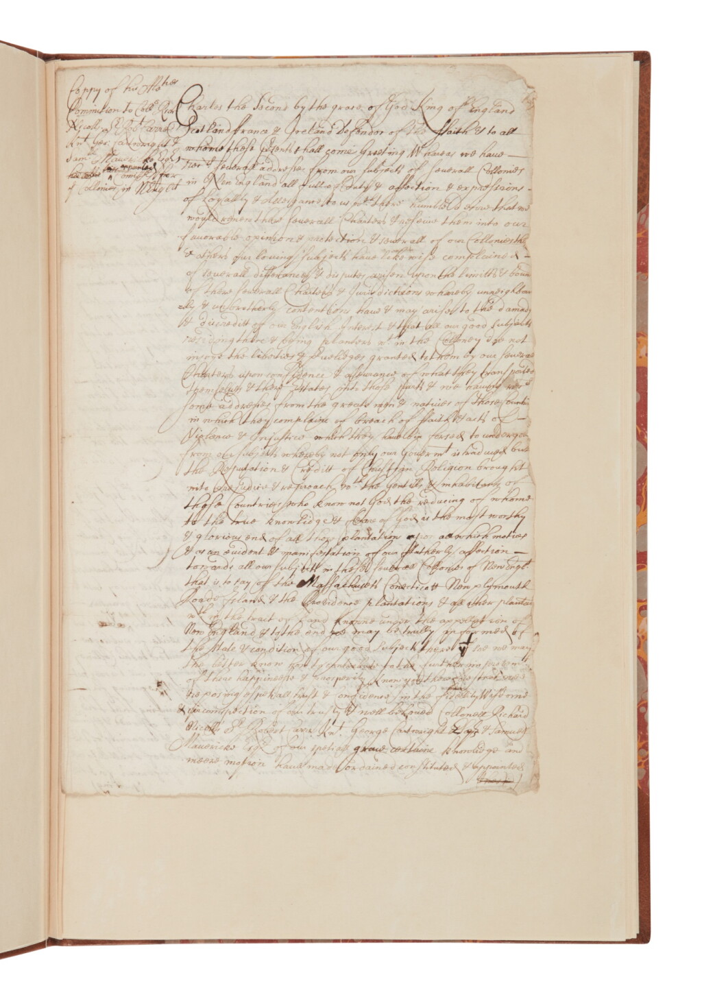View full screen - View 1 of Lot 991. Sir Edmund Andros and Sir George Carteret | An important group of documents pertaining to government in the North East.