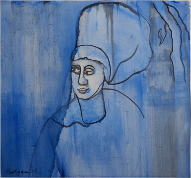 View full screen - View 1 of Lot 69. Blue 16th Century Woman.