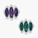 Alexandrite and Diamond Ring | 2.68 配 1.73 及 1.63克拉 天然「巴西」未經處理 亞歷山大變色石 配 鑽石 戒指