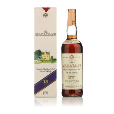 View full screen - View 1 of Lot 25. The Macallan 18 Year Old 43.0 abv 1977 (1 BT 70cl).