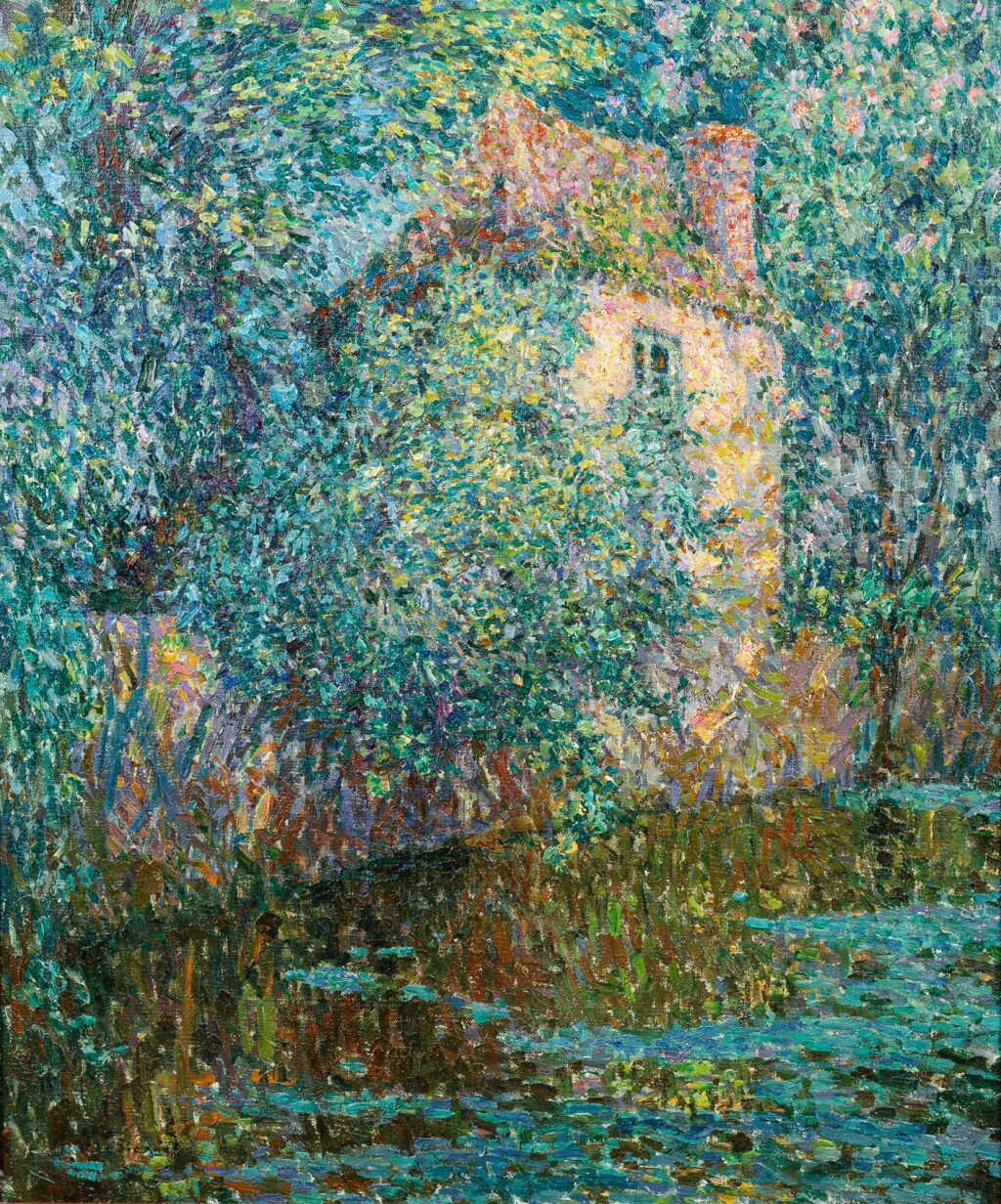 View full screen - View 1 of Lot 124. Le Pavillon dans les feuilles, composition.
