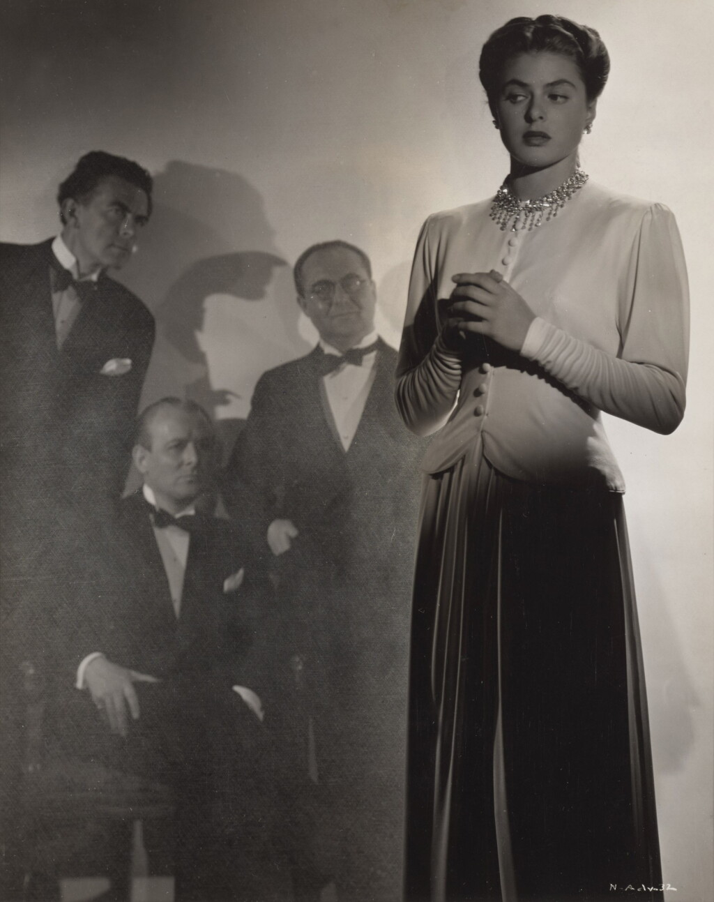 View full screen - View 1 of Lot 97. Notorious (1946), original photographic production still, US.