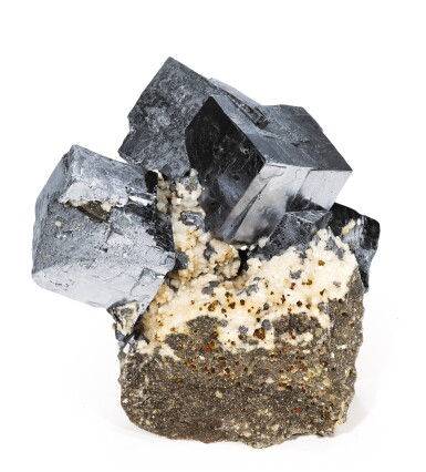 View full screen - View 1 of Lot 78. GALENA WITH DOLOMITE.