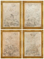 Four drawings after religious decorative schemes