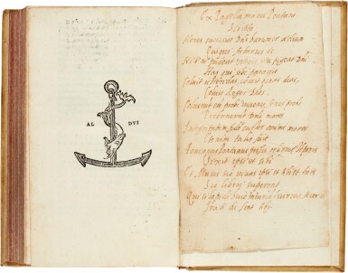 View full screen - View 1 of Lot 150. Pontano, Opera, Venice, Aldus, 1513, later vellum.