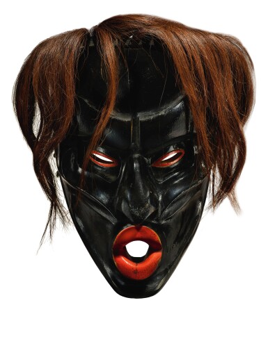 View full screen - View 1 of Lot 80. Chief's Mask of Dzunukwa By Kwakwaka’wakw Chief Willie Seaweed (circa 1873 - 1967), circa 1940.