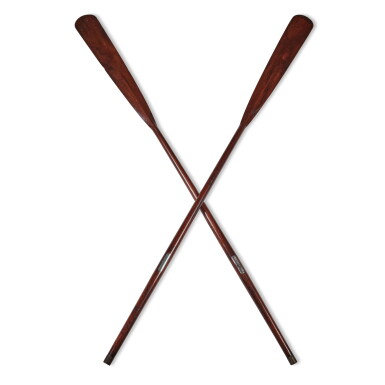 View full screen - View 1 of Lot 1. The 1852 Harvard-Yale Trophy Oars | The Birth of American Intercollegiate Sports.