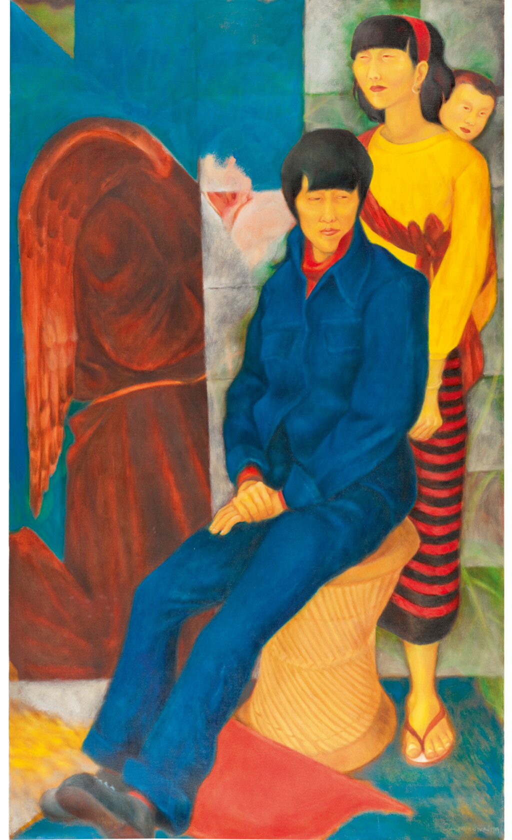 View full screen - View 1 of Lot 28. A. RAMACHANDRAN | Portrait of Naga Family.