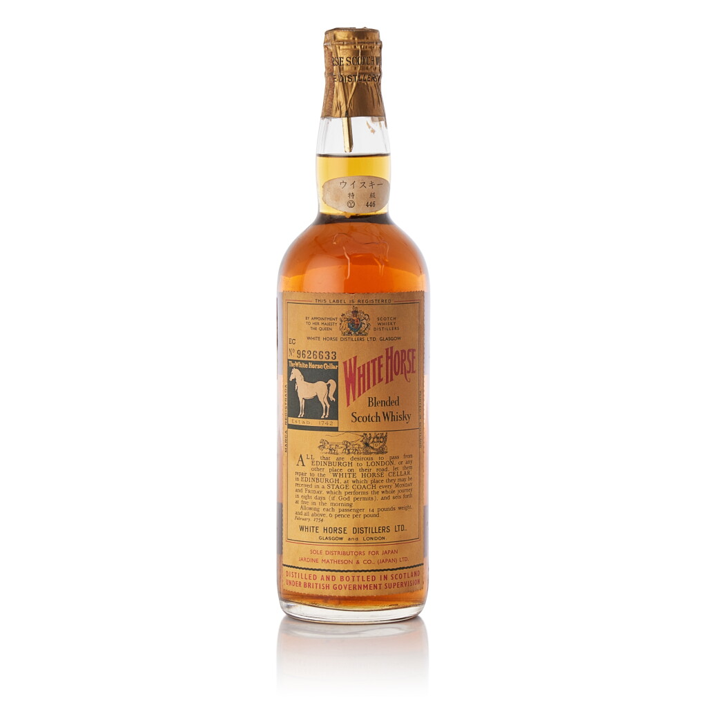 View full screen - View 1 of Lot 9316. White Horse Blended Whisky 1960s 43.0 abv NV (1 BT76).