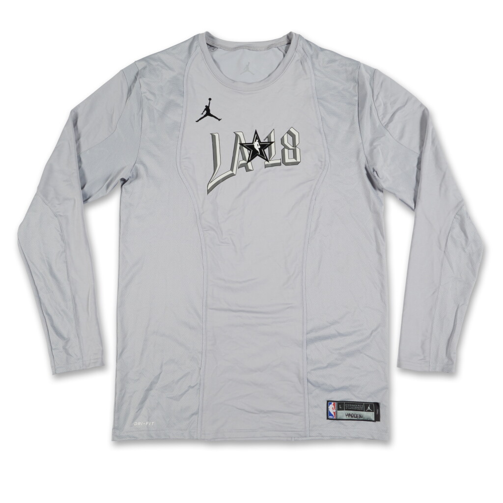 View full screen - View 1 of Lot 146. James Harden 2018 NBA All-Star Game Shooting Shirt .