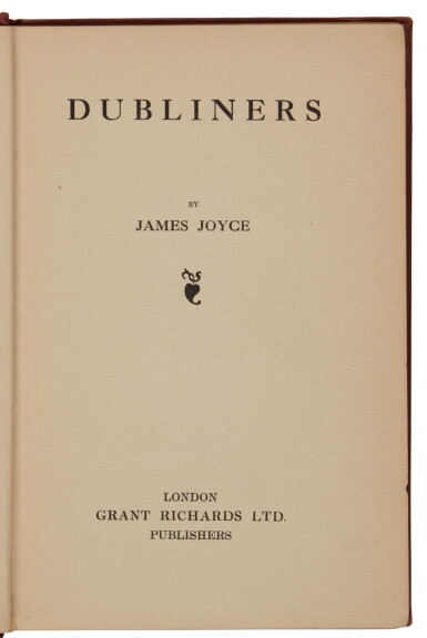 View full screen - View 1 of Lot 1197. Joyce, James | “The light music of whisky falling into glasses made an agreeable interlude.”.