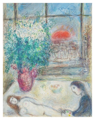 全螢幕檢視 - 查看2MARC CHAGALL | DEVANT LA FENÊTRE的1