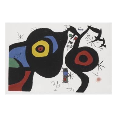 View full screen - View 1 of Lot 140. JOAN MIRÓ | LES DEUX AMIS (SEE D. 493).