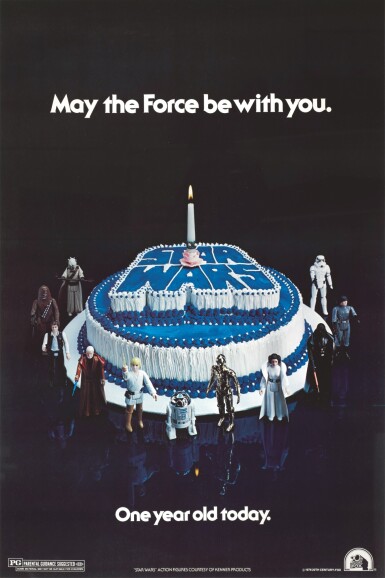 View full screen - View 1 of Lot 27. STAR WARS "HAPPY BIRTHDAY" POSTER, US, 1978.