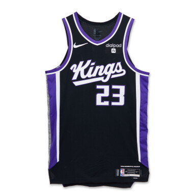 View full screen - View 1 of Lot 177. Keon Ellis Sacramento Kings 2023-2024 Game Worn Icon Edition Jersey.