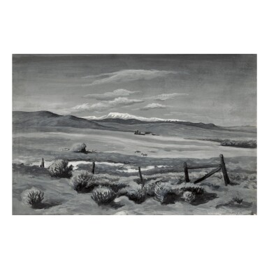 View full screen - View 1 of Lot 81. THOMAS HART BENTON | STUDY FROM NATURE (STUDY FOR 'THE WHITE HORSE BY THE GATE').
