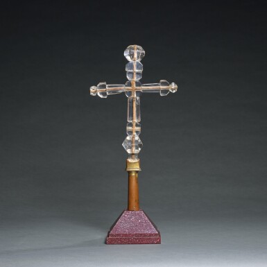 View full screen - View 1 of Lot 10. Spanish, probably Catalan, 13th/ 14th century and later | Altar Cross.