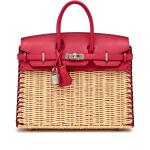 Limited Edition Framboise Swift and Osier Wicker Birkin Picnic 25 Palladium Hardware, 2021