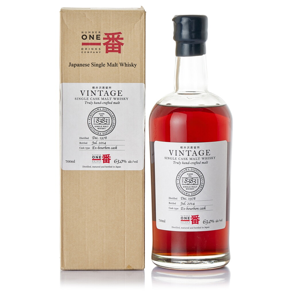 View full screen - View 1 of Lot 8345. 輕井澤 Karuizawa Single Cask #8383 63.0 abv 1978 (1 BT70).