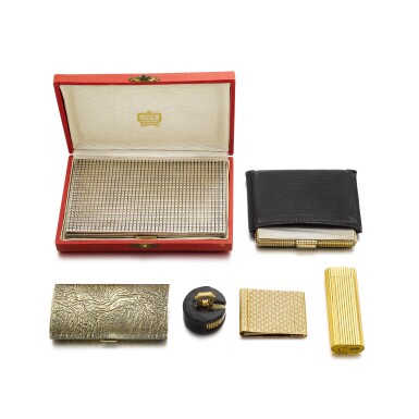 View full screen - View 1 of Lot 28. Group of signed accessories.