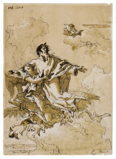 View full screen - View 1 of Lot 278. God the Father with Angels.