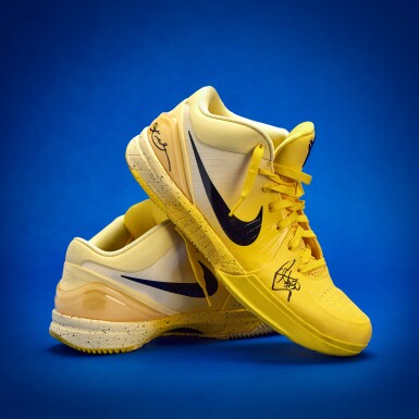 View full screen - View 1 of Lot 14. Stephen Curry 2025-2026 Game Worn Dual-Signed Nike Kobe 4 Protro 'CHBL' | 48 Points | 12 Three-Pointers | Passed Michael Jordan for Most 40 Point Games After Age of 30.