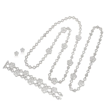 View full screen - View 1 of Lot 1674. GROUP OF DIAMOND JEWELLERY | 鑽石 珠寶一組.