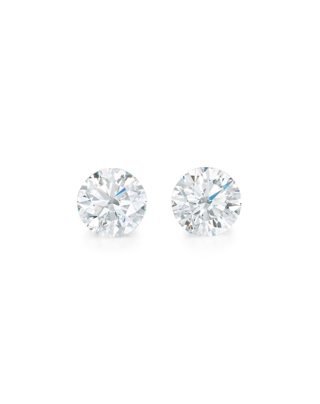 View full screen - View 1 of Lot 1720. PAIR OF UNMOUNTED DIAMONDS | 5.44及5.31卡拉 圓形 D色 全美無瑕(FL)鑽石一對.