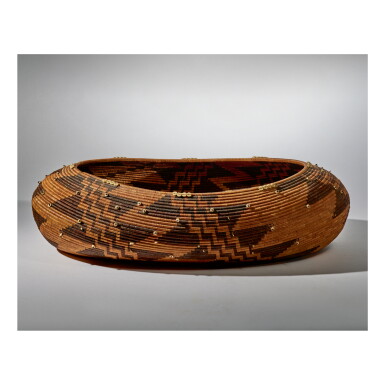 View full screen - View 1 of Lot 24. POMO OVAL GIFT BASKET.