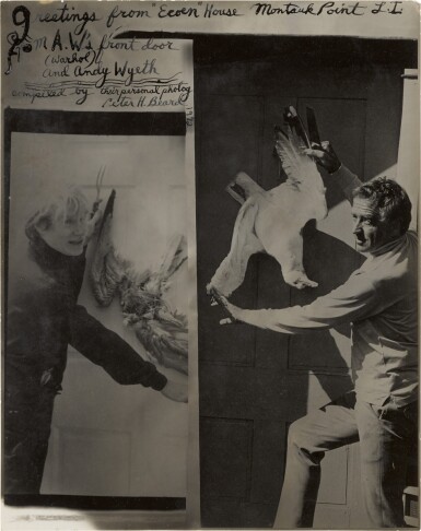 View full screen - View 1 of Lot 101. PETER BEARD | 'ANDY WARHOL & ANDY WYETH', 1972.