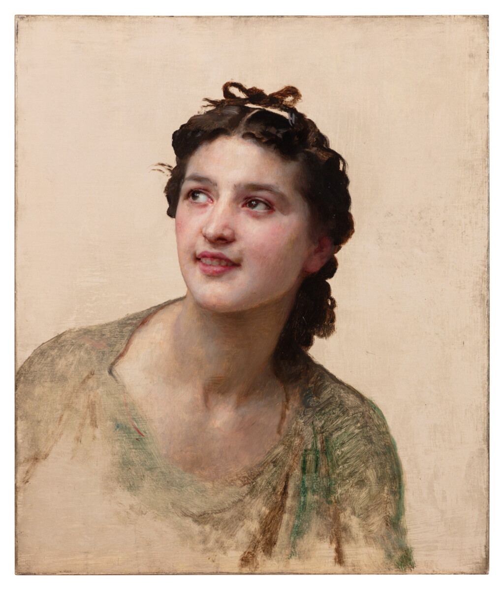 View full screen - View 1 of Lot 806. Study for a Smiling Girl.