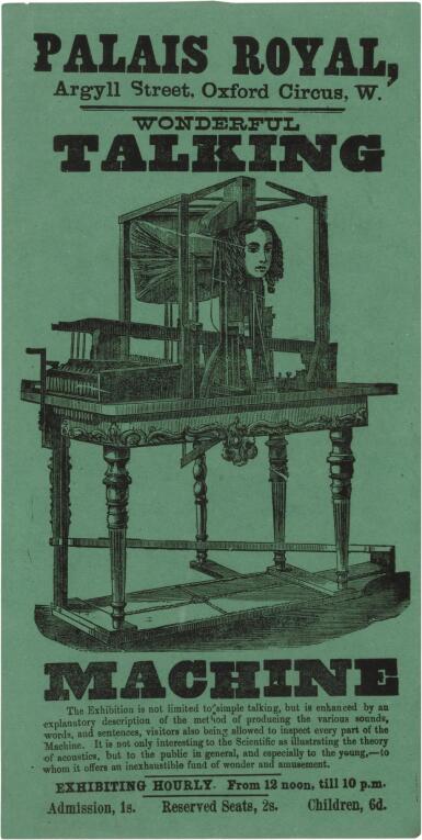 View full screen - View 1 of Lot 32. (Automata) | "Mechanical Figures, As Large as Life, Moving and Working by Machinery".