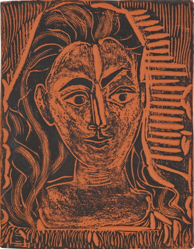 View full screen - View 1 of Lot 23. Petit buste de femme (Alain Ramié 523).