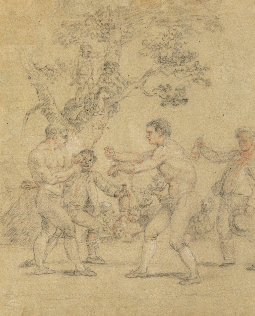 View full screen - View 1 of Lot 70. JOHAN JOSEPH ZOFFANY, R.A. | PUGILISTS.