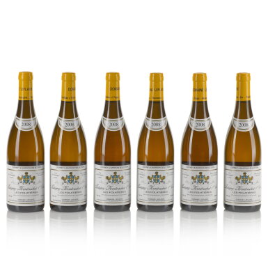 View full screen - View 1 of Lot 716. Puligny Montrachet, Les Folatières 2008 Domaine Leflaive (6 BT).