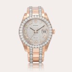 DateJust Pearlmaster, Reference 86285 | An Everose gold and diamond-set wristwatch with date and bracelet, Circa 2015