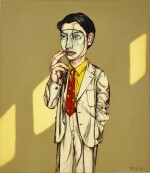 Zeng Fanzhi 曾梵志 | Mask Series 1995 no.12 面具系列1995第12號