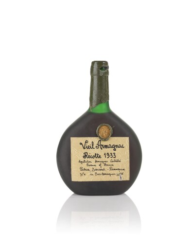 View full screen - View 1 of Lot 63. Vieil Armagnac Récolte 40.0 abv 1933 .