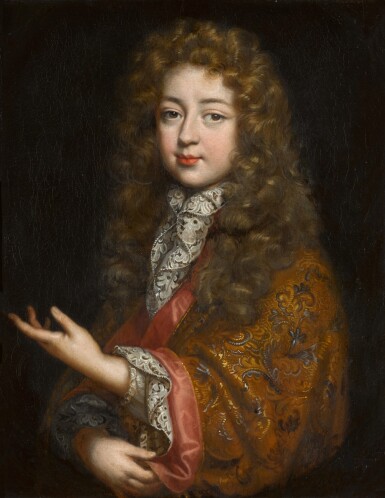 View full screen - View 1 of Lot 94. WORKSHOP OF PIERRE MIGNARD | PORTRAIT OF LOUIS-ALEXANDRE DE BOURBON, COUNT OF TOULOUSE (1678-1737), HALF-LENGTH.