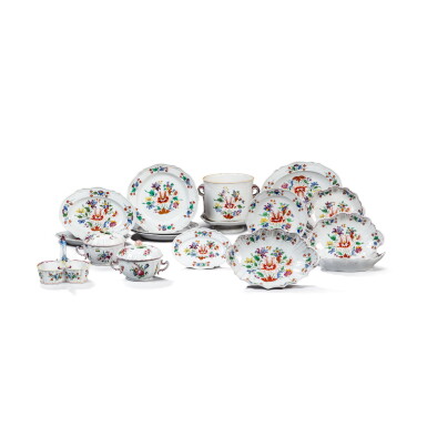 View full screen - View 1 of Lot 661. A Doccia porcelain 'Tulipano'-pattern composite part dinner service, circa 1770 and later.