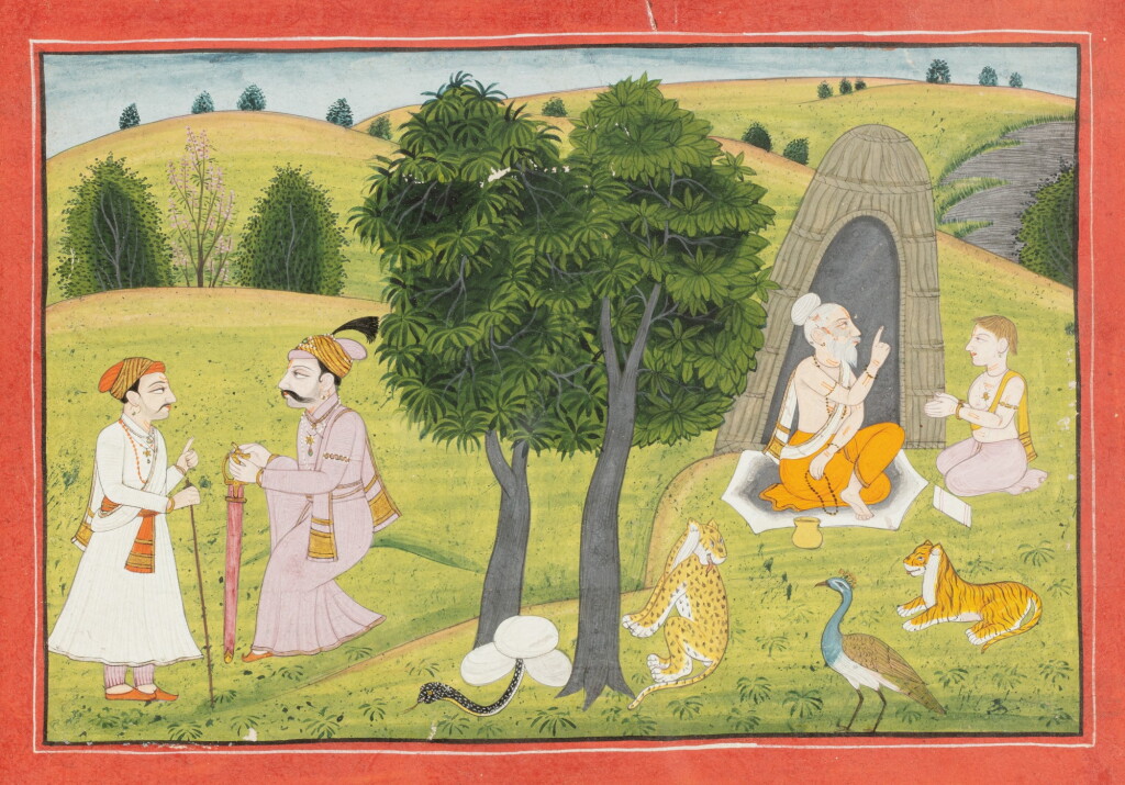View full screen - View 1 of Lot 36. INDIA, RAJASTHAN, PAHARI, LATE 18TH CENTURY AND 19TH CENTURY | FIVE INDIAN MINIATURES .