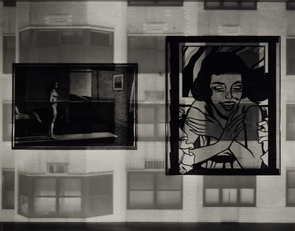 View full screen - View 1 of Lot 201. Camera Obscura Image of Windows in Gallery with Two Paintings, Whitney Museum of American Art.