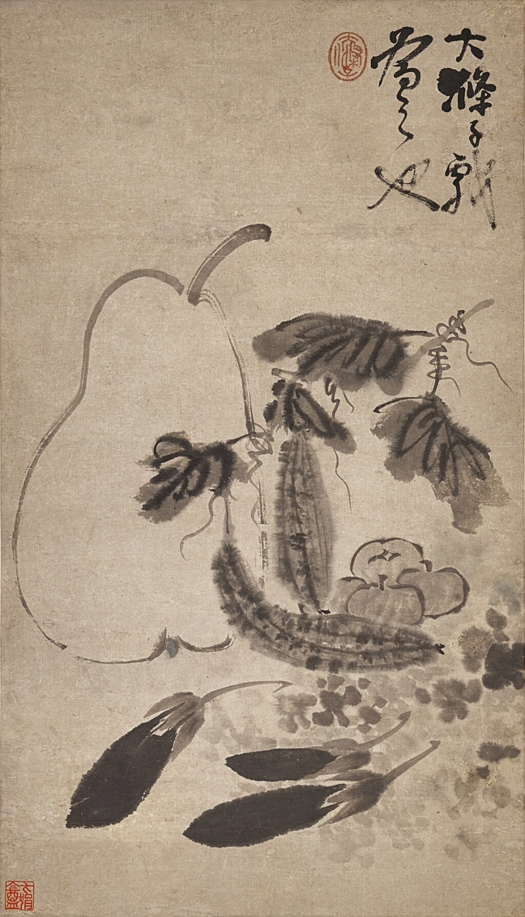 View full screen - View 1 of Lot 2588. 石濤 瓜果圖 Shitao, Fruits.