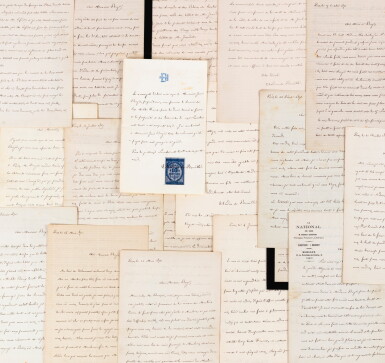 View full screen - View 1 of Lot 70. Correspondance au régisseur des biens de la famille Banville dans la Nièvre, 1869-1891. 74 lettres + environ 60 lettres de sa mère et de son épouse.