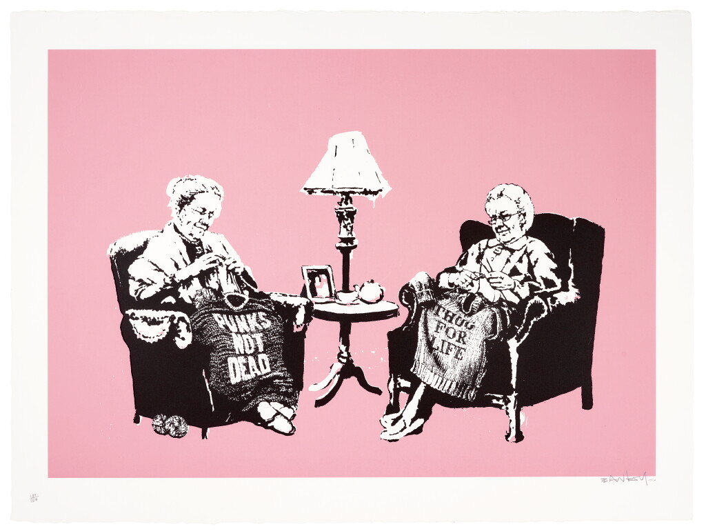View full screen - View 1 of Lot 21. BANKSY | GRANNIES.