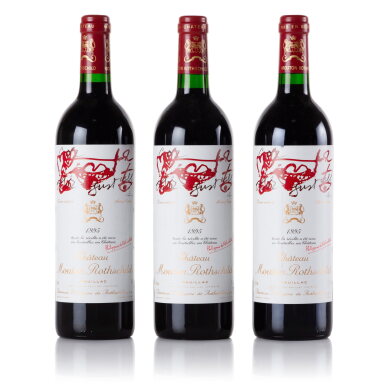 View full screen - View 1 of Lot 560. Château Mouton Rothschild 1995 (3 BT).