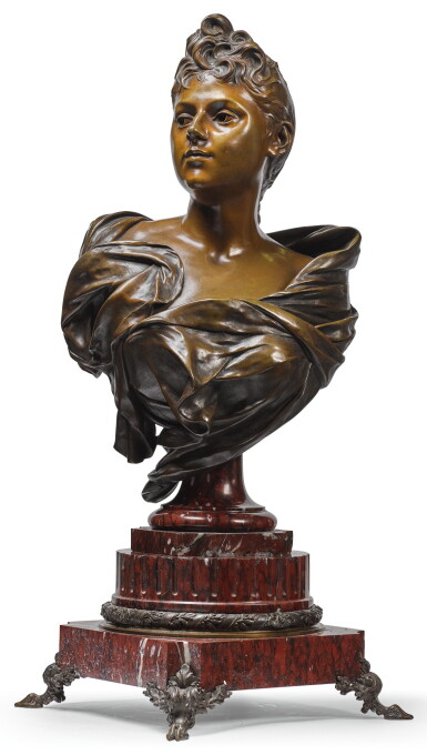 View full screen - View 1 of Lot 36. LUCA MADRASSI | BUST OF A WOMAN.