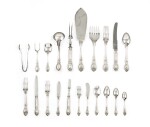 An English silver 200-piece flatware service, A.E. Poston & Co. Ltd., Sheffield, 1948