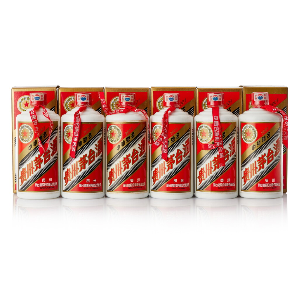 View full screen - View 1 of Lot 9329. 2001年產 "五星牌" 貴州茅台酒 Kweichow Five Star Moutai 2001 (6 BT50).