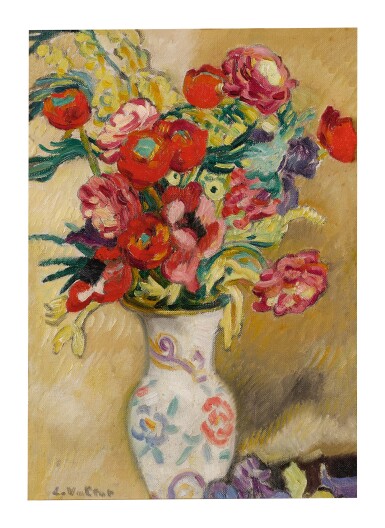 View full screen - View 1 of Lot 4. LOUIS VALTAT | BOUQUET AU VASE DE FAÏENCE.
